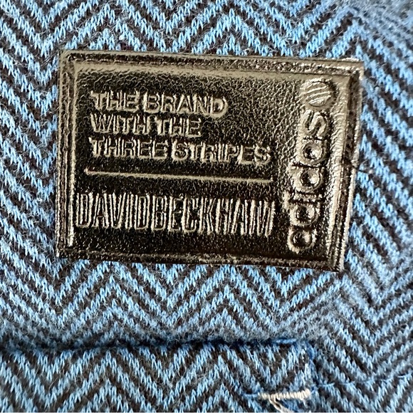 Adidas x David Beckham Blue Jacket Hoodie Elbow Patches Zip Front Size Medium - Picture 11 of 15